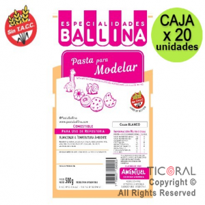 PASTA BALLINA P/MODELAR 500GRS 20 x 1